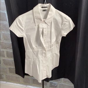 Theory White Blouse